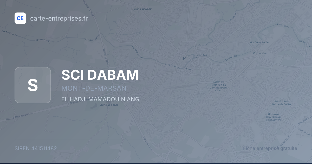 SCI DABAM — 441511482 — fiche entreprise