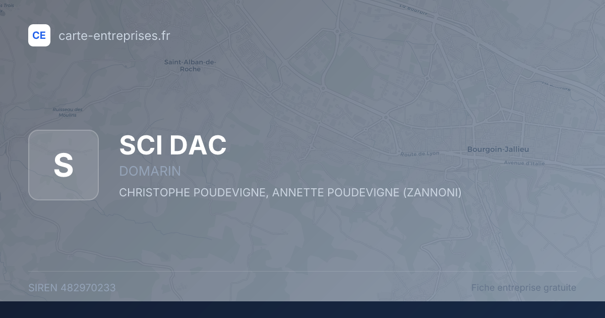 SCI DAC — 482970233 — fiche entreprise