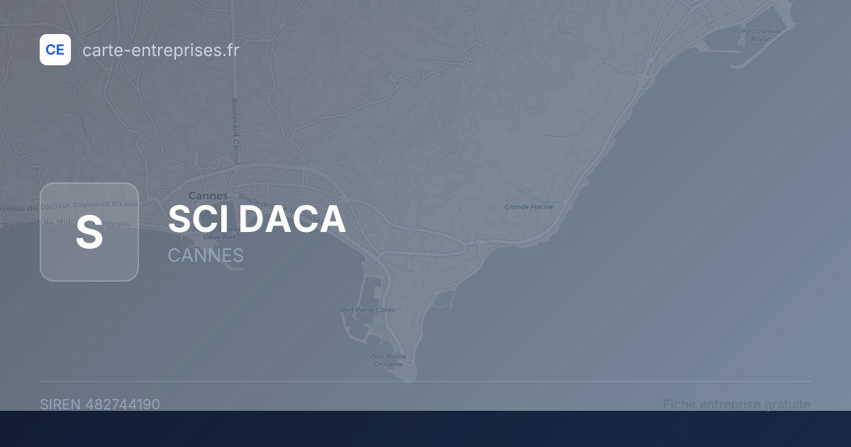 SCI DACA — 482744190 — fiche entreprise