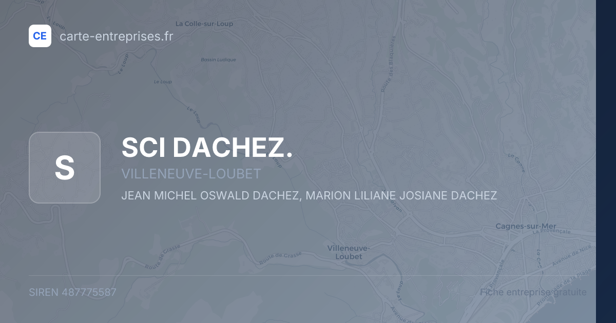 SCI DACHEZ. — 487775587 — fiche entreprise