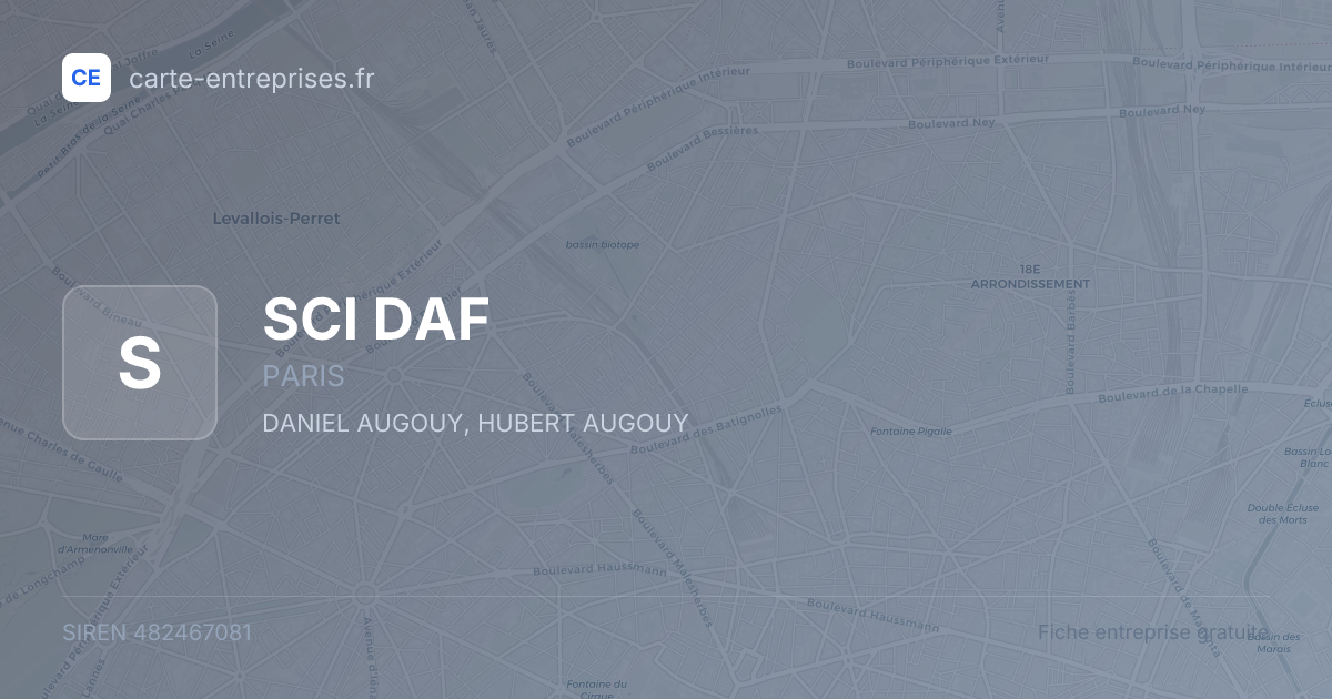 SCI DAF — 482467081 — fiche entreprise