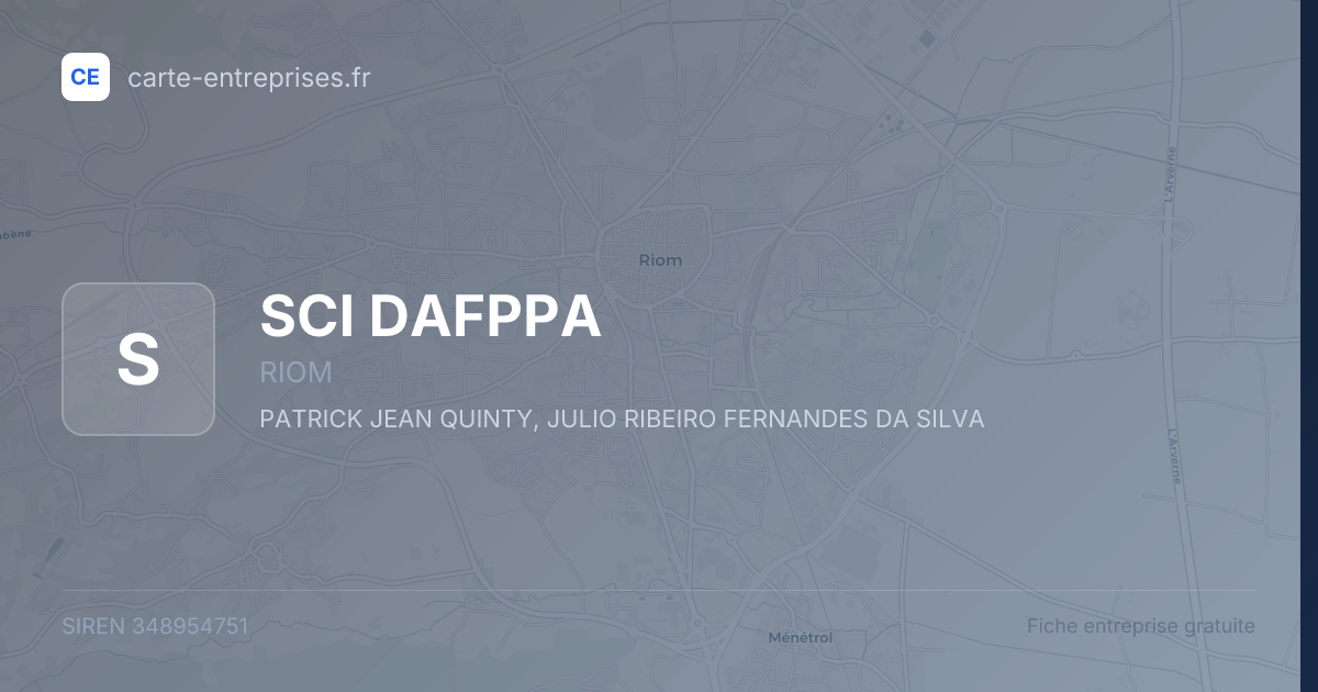 SCI DAFPPA — 348954751 — fiche entreprise