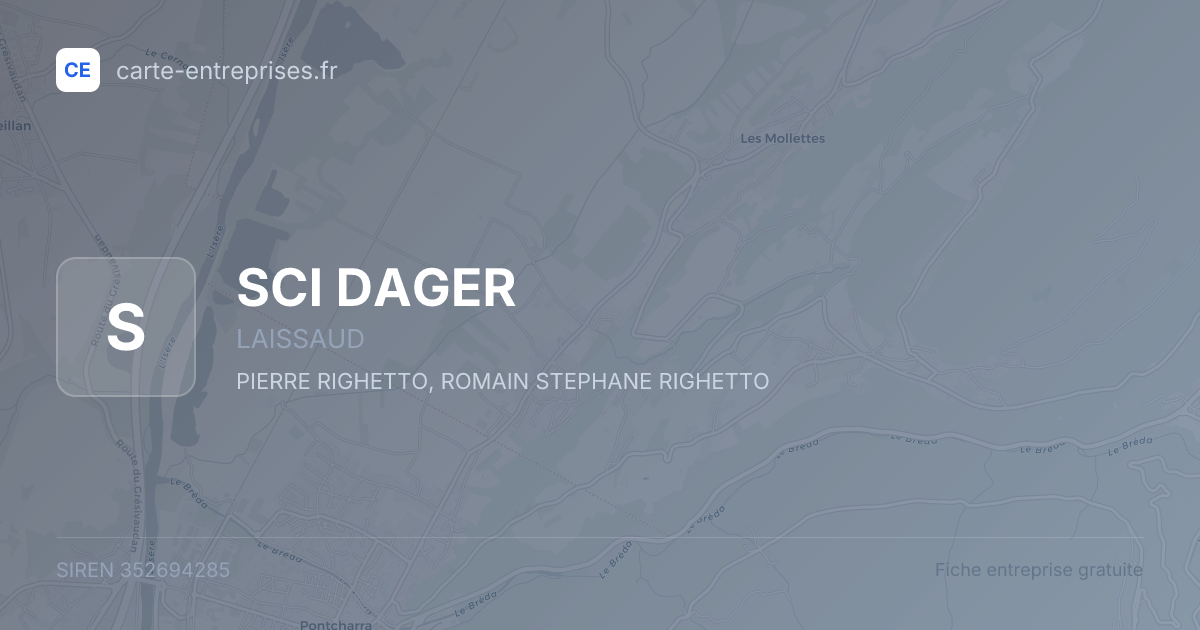 SCI DAGER — 352694285 — fiche entreprise