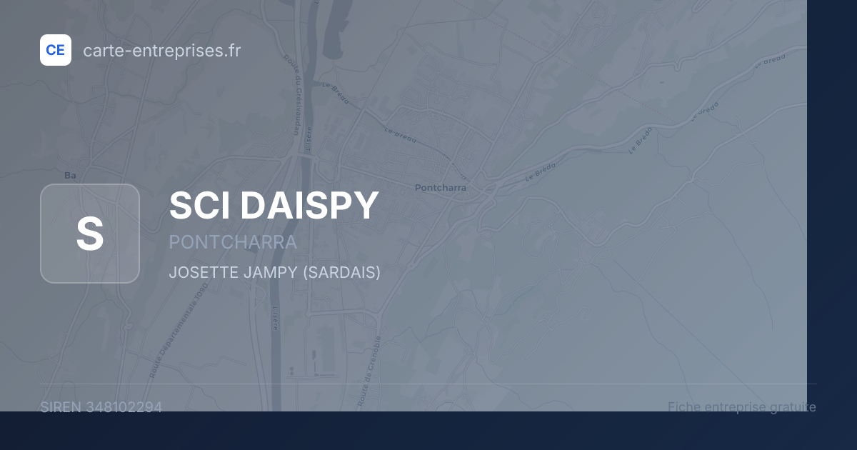 SCI DAISPY — 348102294 — fiche entreprise