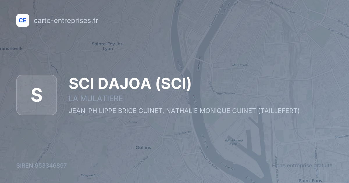 SCI DAJOA (SCI) — 953346897 — fiche entreprise