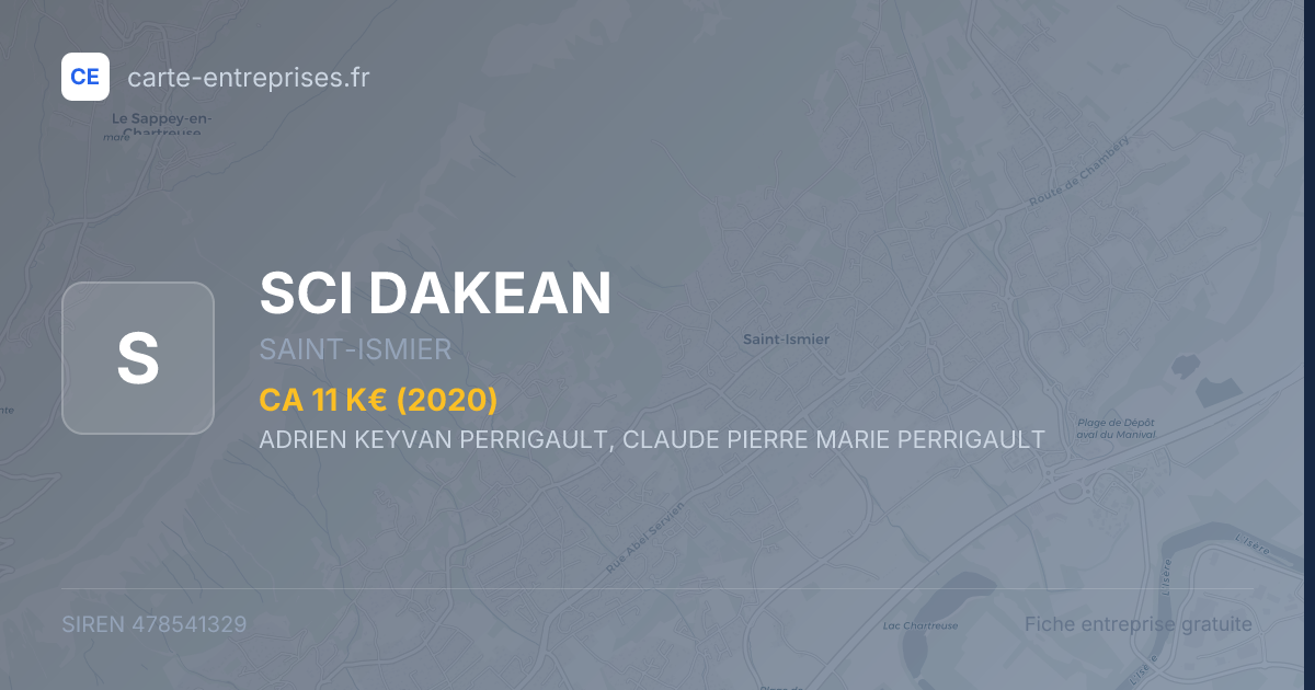 SCI DAKEAN — 478541329 — fiche entreprise