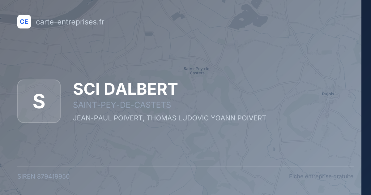 SCI DALBERT — 879419950 — fiche entreprise