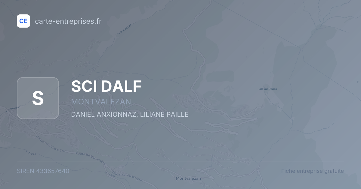 SCI DALF — 433657640 — fiche entreprise
