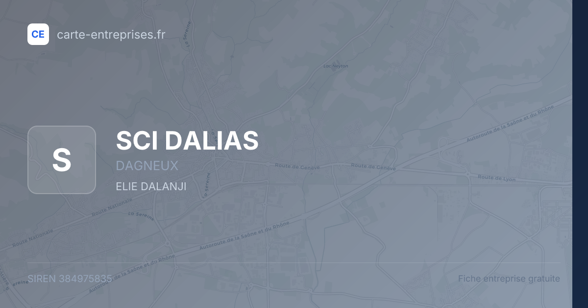 SCI DALIAS — 384975835 — fiche entreprise