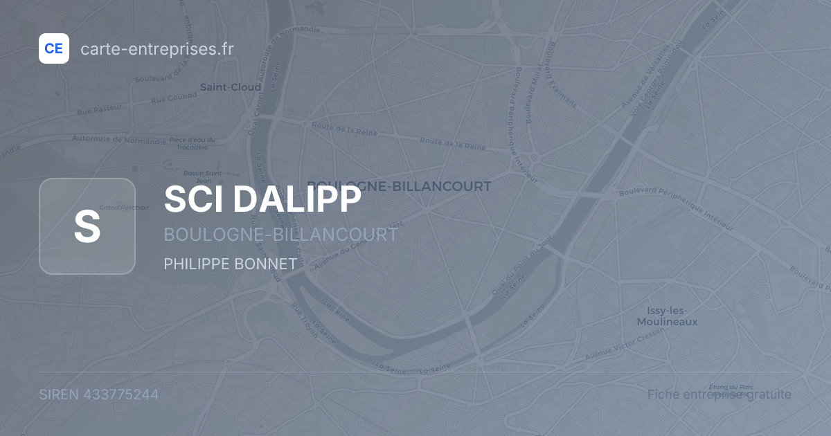 SCI DALIPP — 433775244 — fiche entreprise