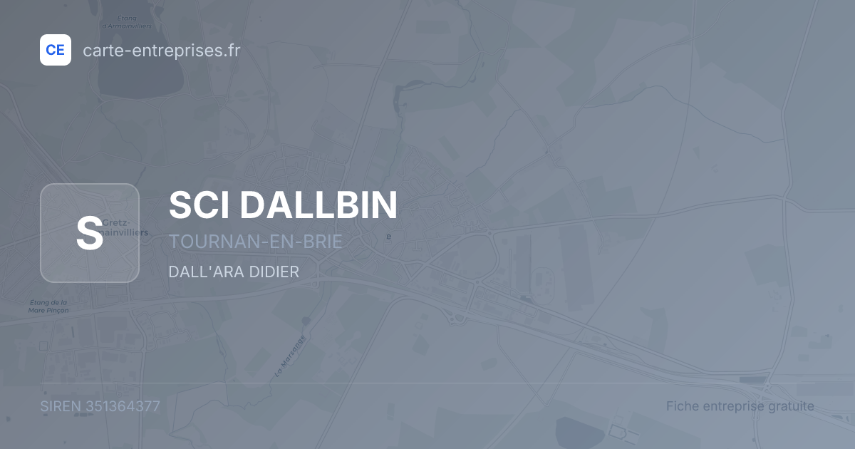 SCI DALLBIN — 351364377 — fiche entreprise