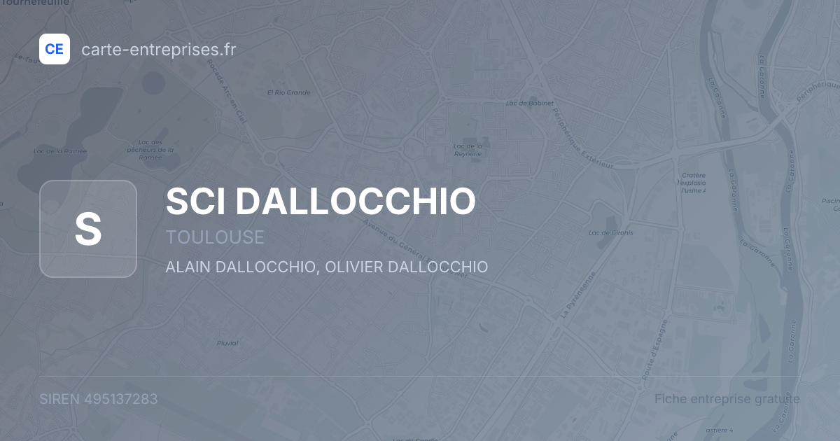 SCI DALLOCCHIO — 495137283 — fiche entreprise