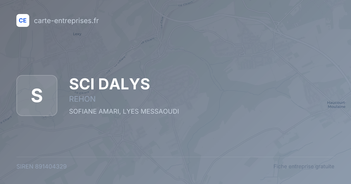 SCI DALYS — 891404329 — fiche entreprise