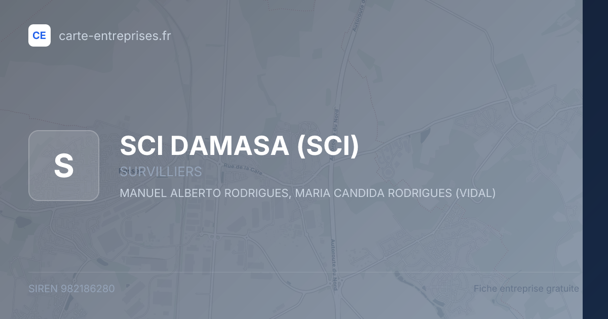 SCI DAMASA (SCI) — 982186280 — fiche entreprise