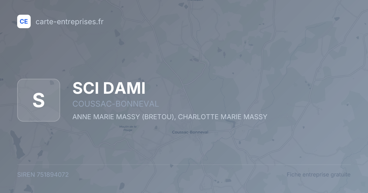 SCI DAMI — 751894072 — fiche entreprise