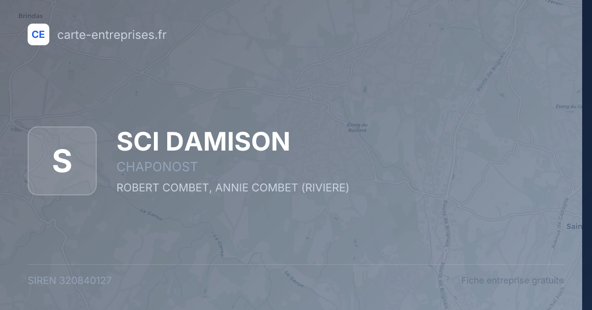 SCI DAMISON — 320840127 — fiche entreprise