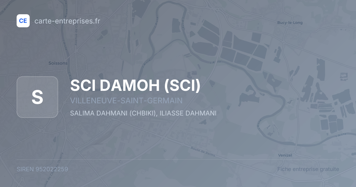 SCI DAMOH (SCI) — 952022259 — fiche entreprise