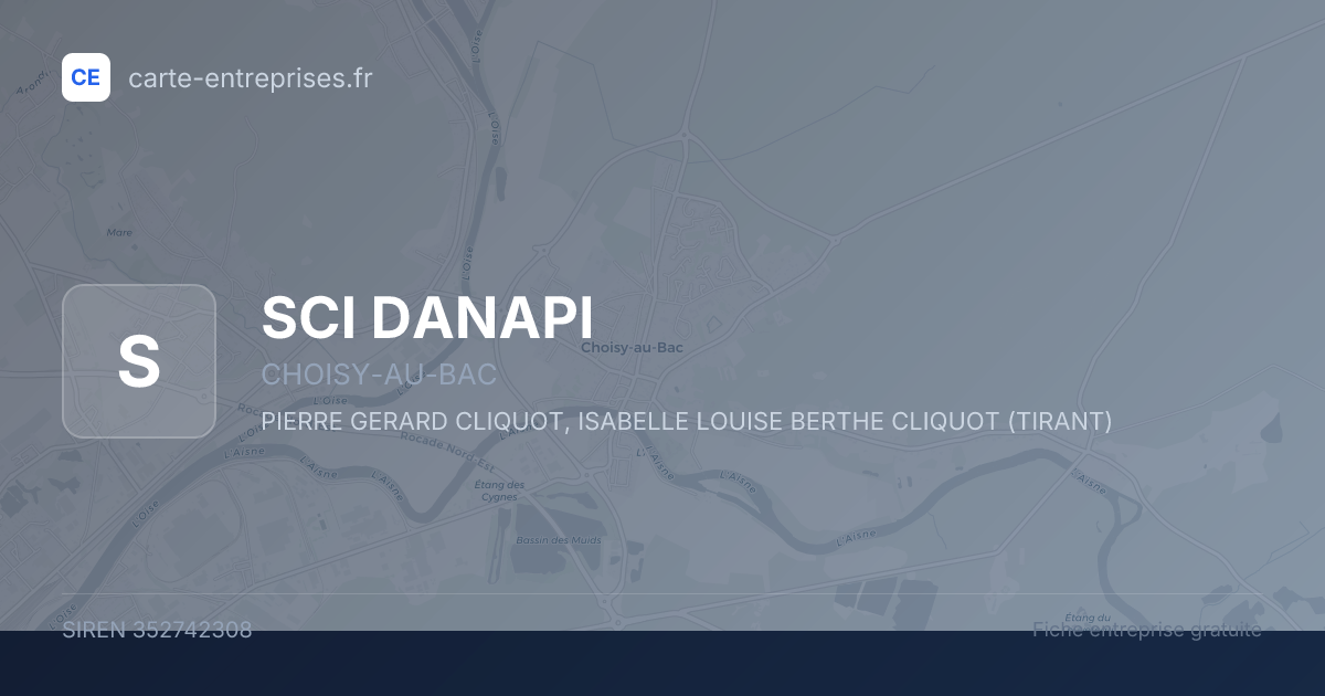 SCI DANAPI — 352742308 — fiche entreprise