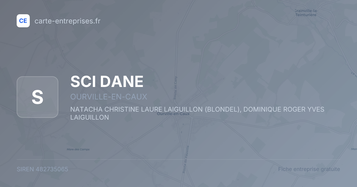 SCI DANE — 482735065 — fiche entreprise