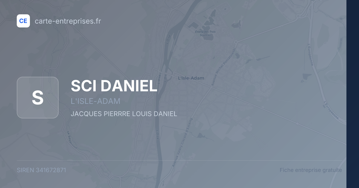 SCI DANIEL — 341672871 — fiche entreprise