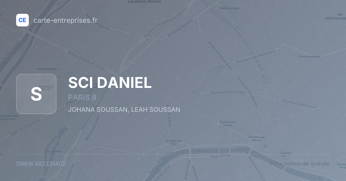 SCI DANIEL — 482331402 — fiche entreprise