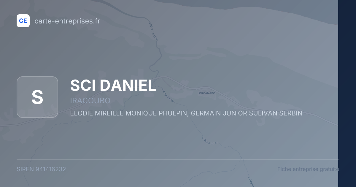 SCI DANIEL — 941416232 — fiche entreprise