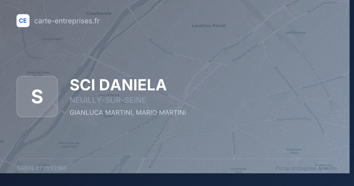 SCI DANIELA — 477893168 — fiche entreprise