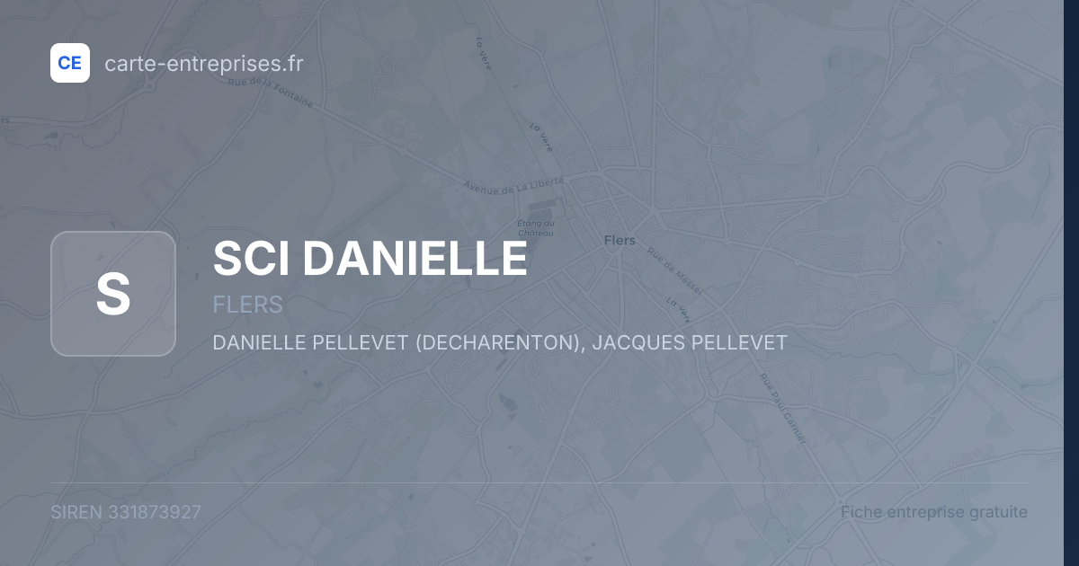 SCI DANIELLE — 331873927 — fiche entreprise