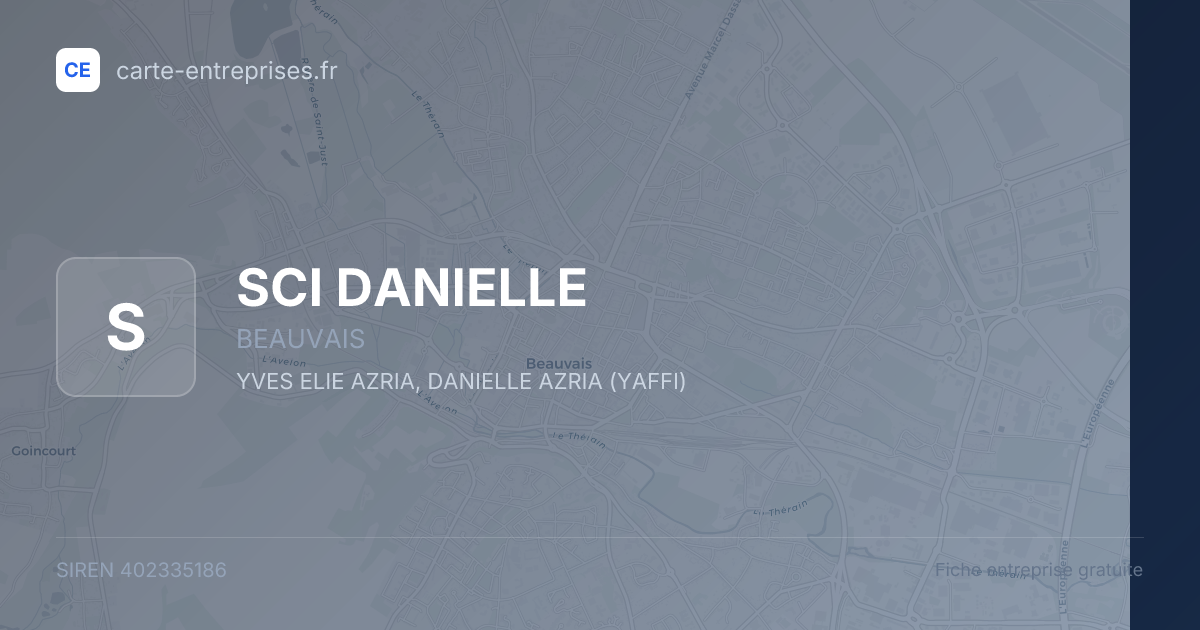 SCI DANIELLE — 402335186 — fiche entreprise