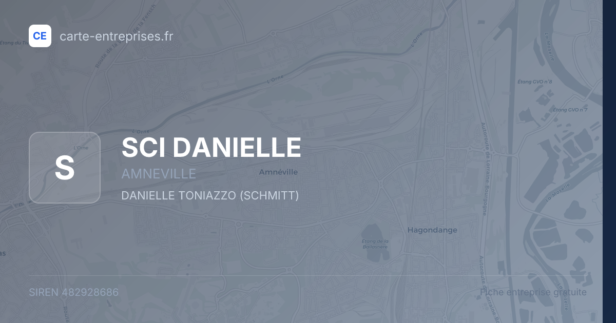 SCI DANIELLE — 482928686 — fiche entreprise
