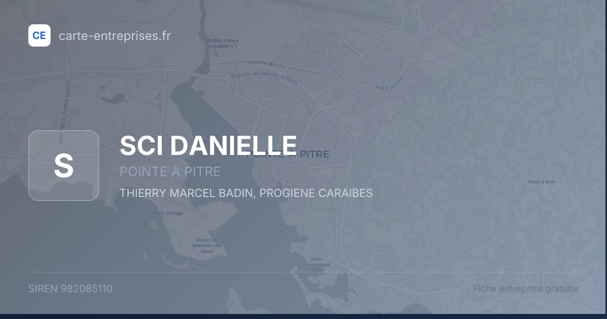 SCI DANIELLE — 982085110 — fiche entreprise
