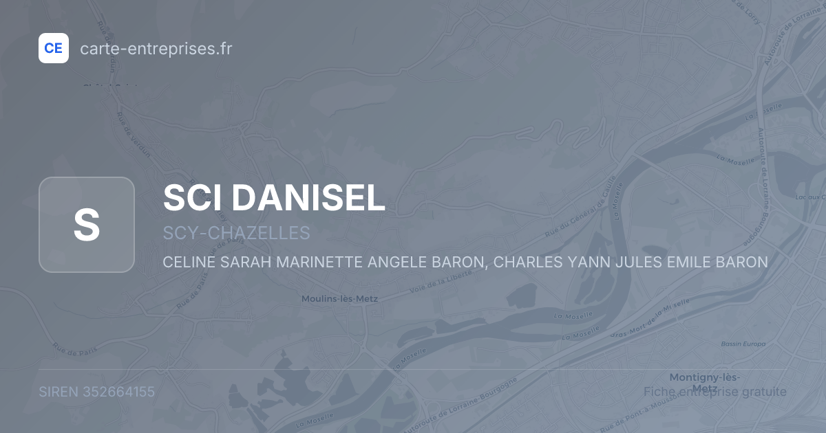 SCI DANISEL — 352664155 — fiche entreprise