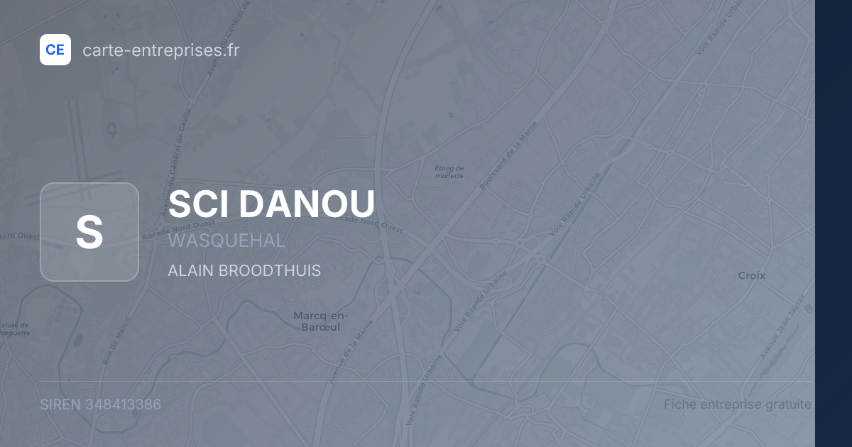 SCI DANOU — 348413386 — fiche entreprise