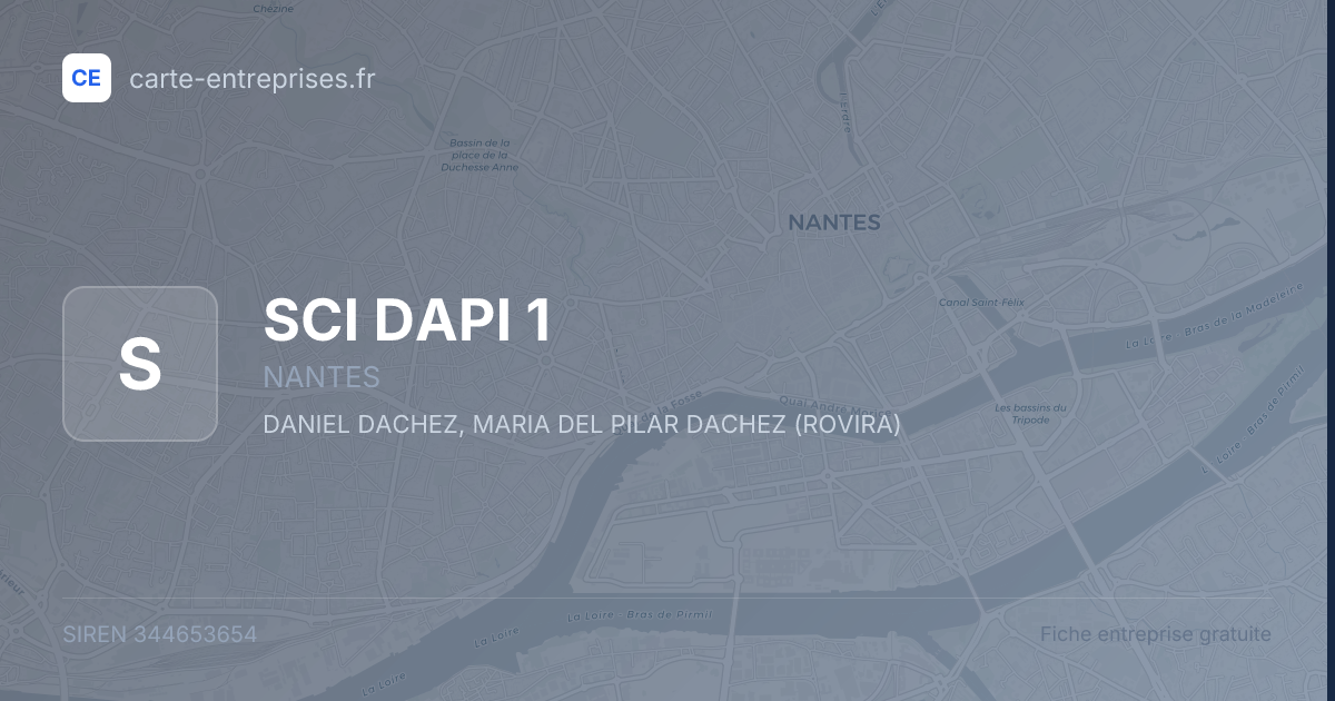 SCI DAPI 1 — 344653654 — fiche entreprise