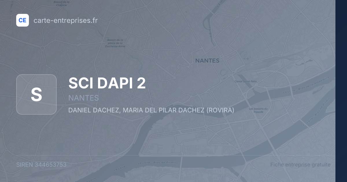SCI DAPI 2 — 344653753 — fiche entreprise