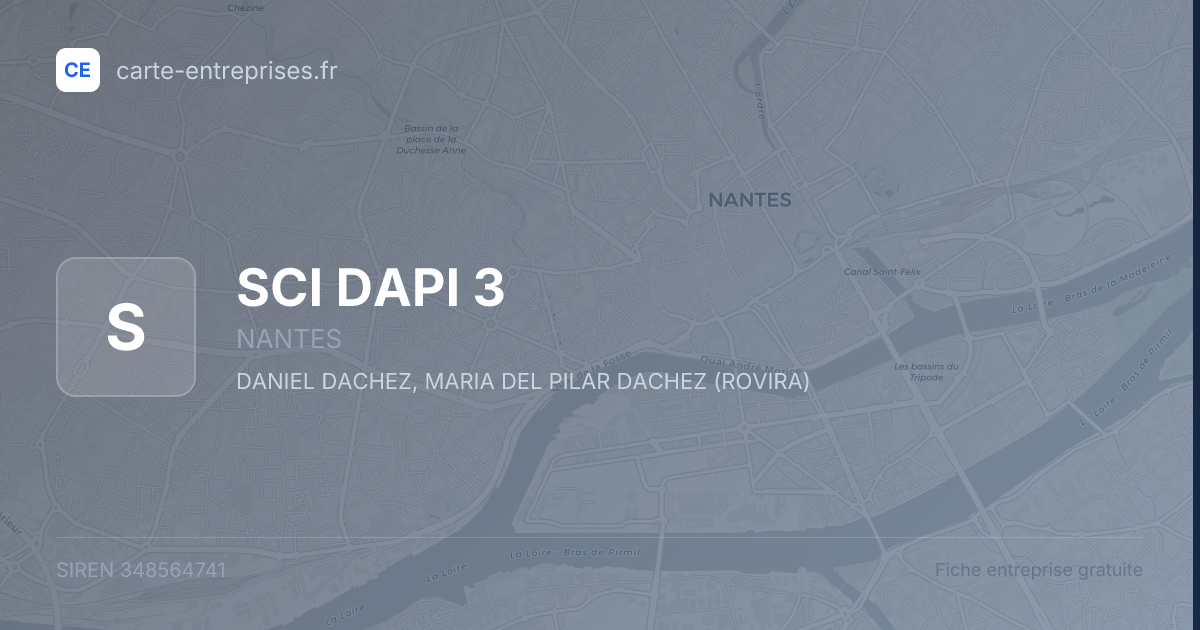 SCI DAPI 3 — 348564741 — fiche entreprise