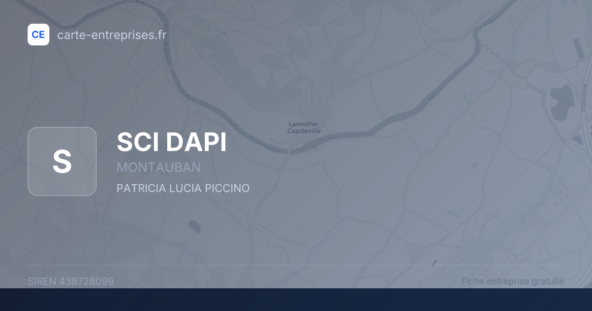 SCI DAPI — 438728099 — fiche entreprise