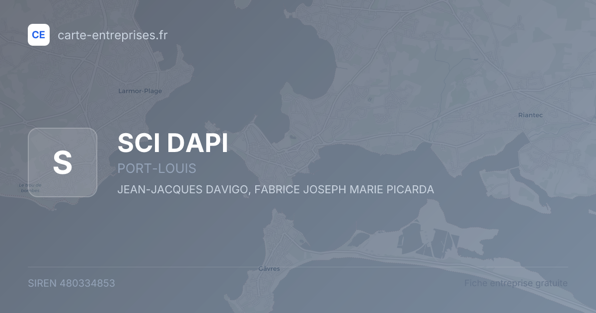 SCI DAPI — 480334853 — fiche entreprise