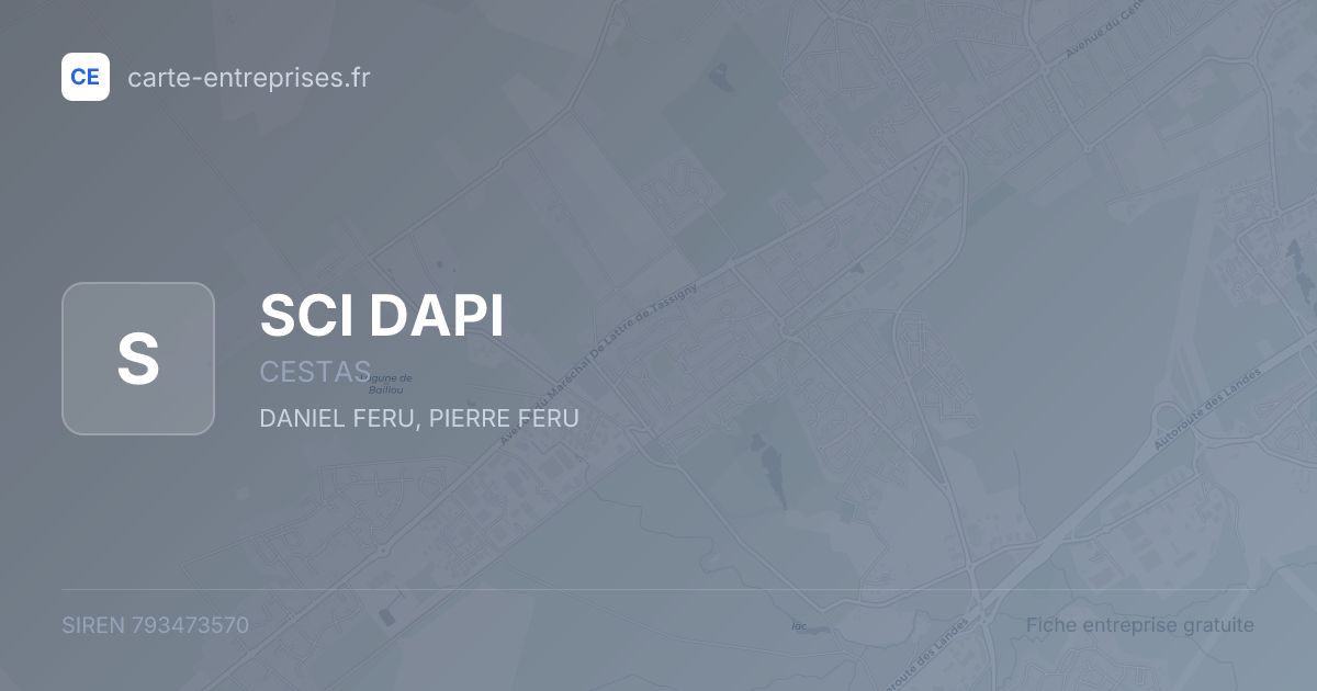 SCI DAPI — 793473570 — fiche entreprise