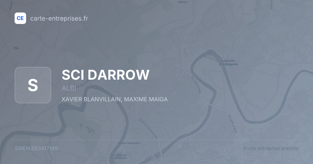 SCI DARROW — 883417149 — fiche entreprise