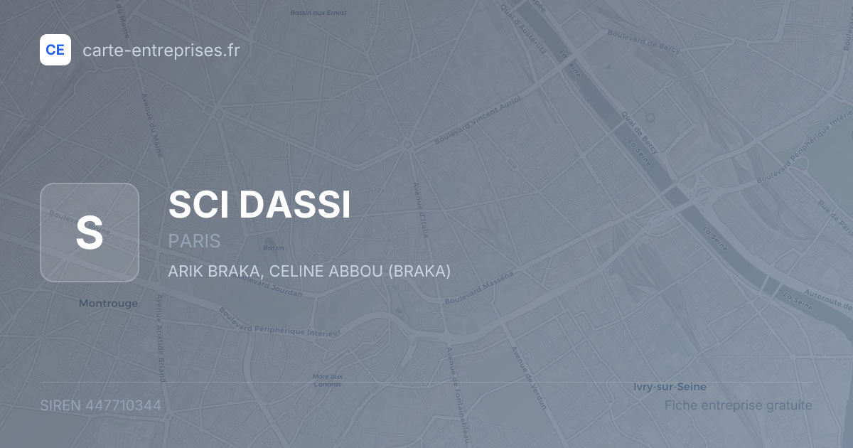SCI DASSI — 447710344 — fiche entreprise