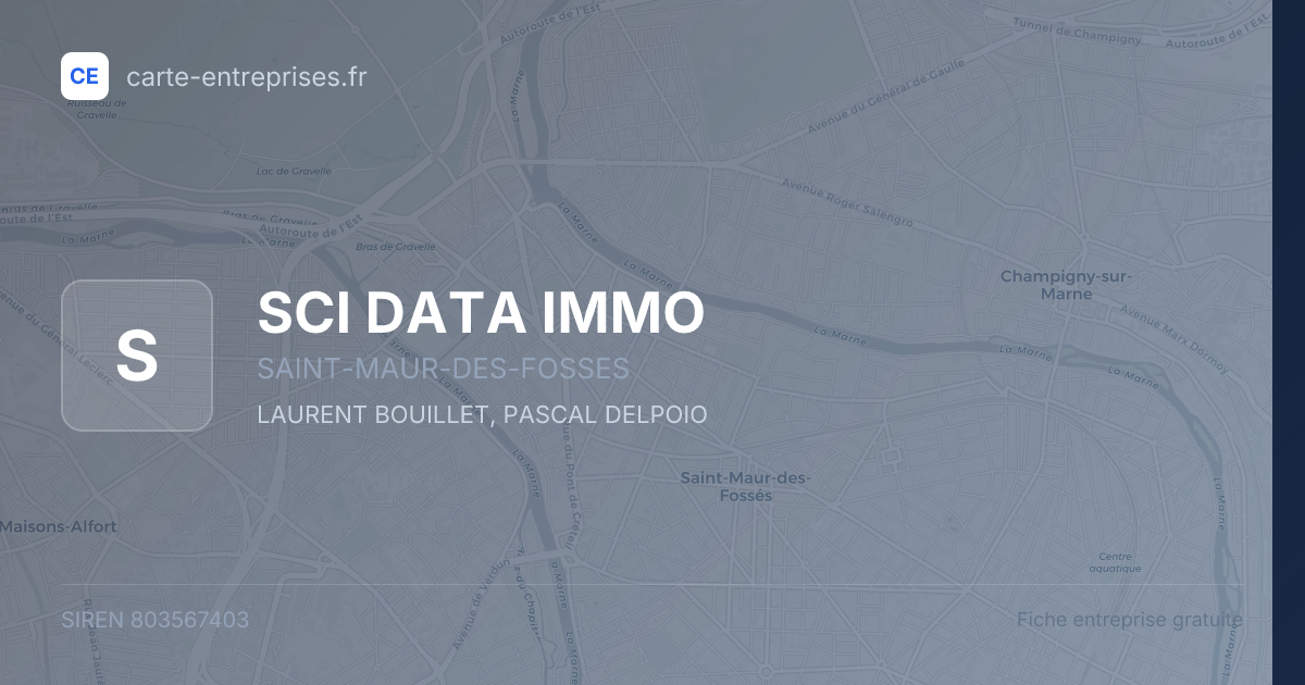 SCI DATA IMMO — 803567403 — fiche entreprise