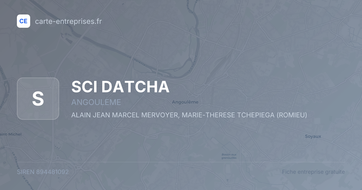 SCI DATCHA — 894481092 — fiche entreprise