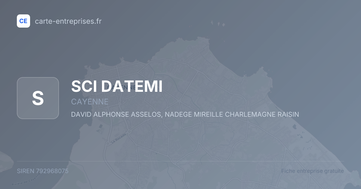 SCI DATEMI — 792968075 — fiche entreprise