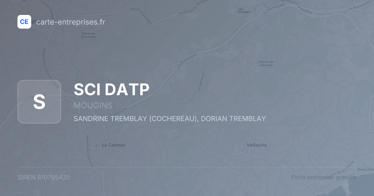 SCI DATP — 810795435 — fiche entreprise