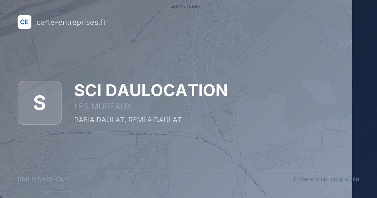 SCI DAULOCATION — 527517072 — fiche entreprise