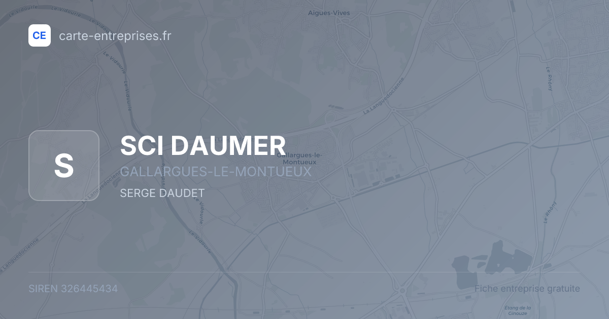 SCI DAUMER — 326445434 — fiche entreprise