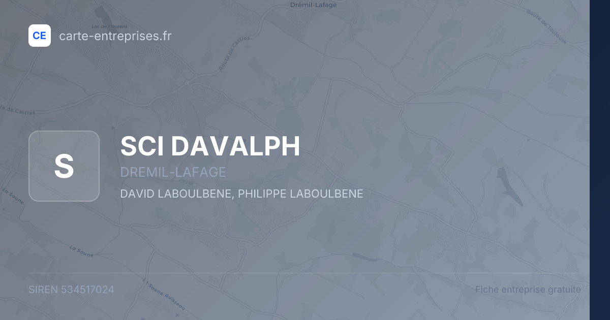 SCI DAVALPH — 534517024 — fiche entreprise