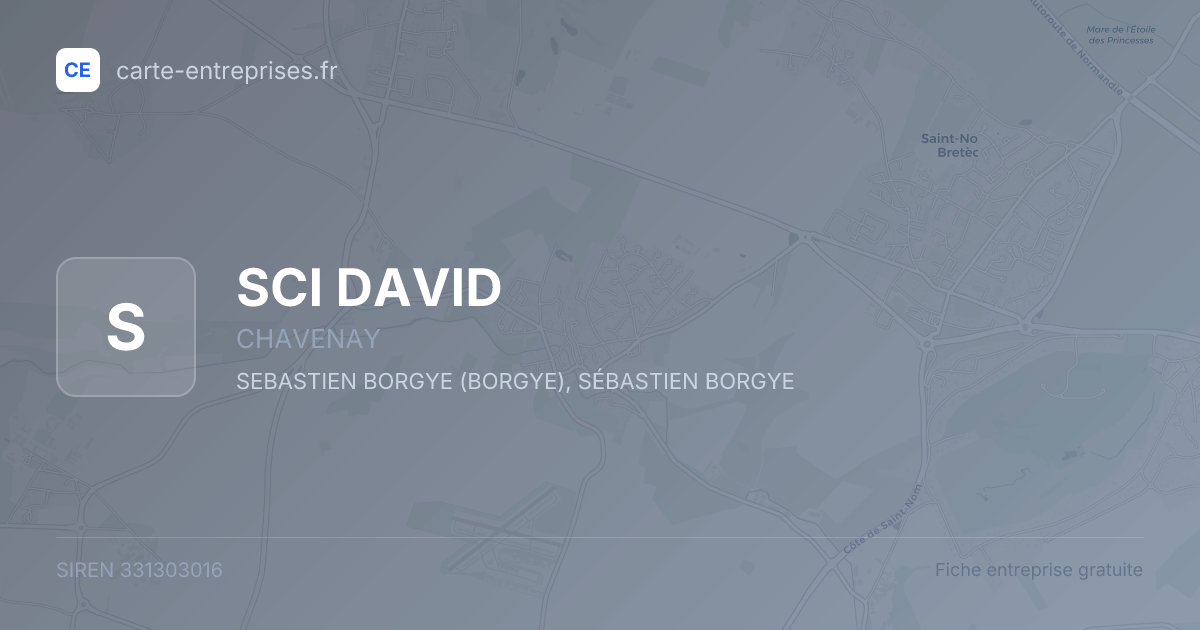 SCI DAVID — 331303016 — fiche entreprise