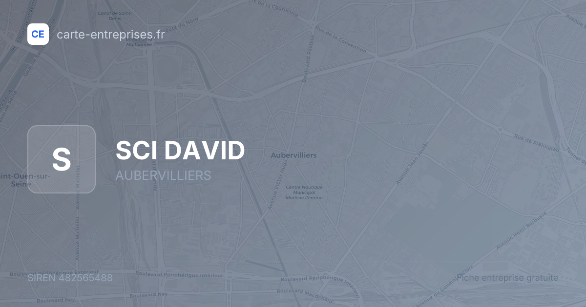 SCI DAVID — 482565488 — fiche entreprise
